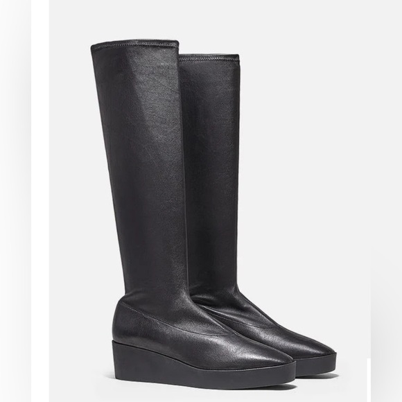 Clergerie Paris Loane Black Tall Boot 8 38 - Picture 2 of 8